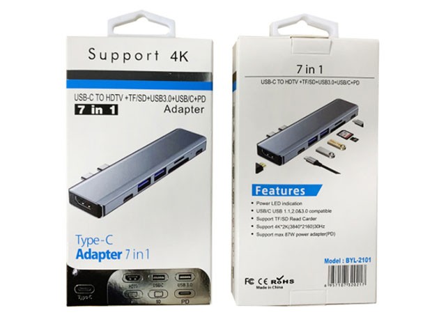 &u+ HUB TIPO TIPO C 4K MACBOOK BYL-2101